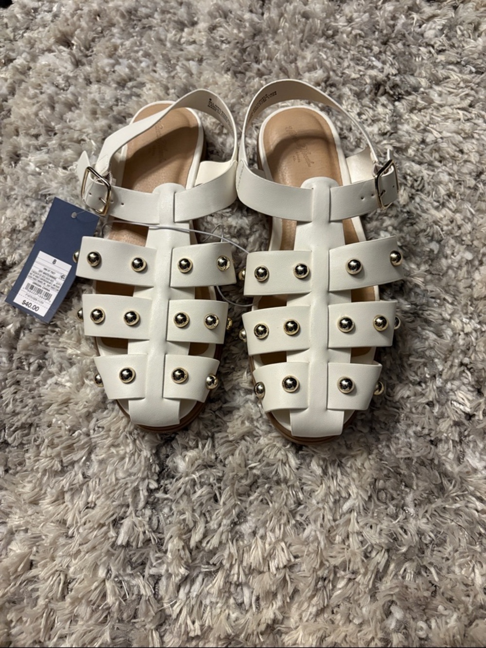 These Universal Thread Winnie Studded Fisherman Sandals